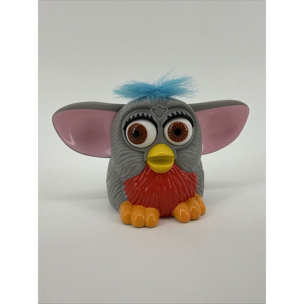 1998 McDonalds Happy Meal Toy Grey With Blue Hair